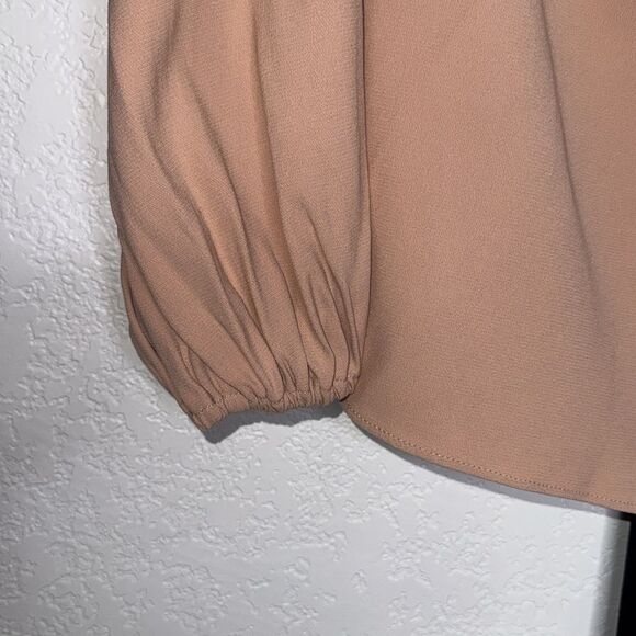 NWT Alexis Malia Off- Shoulder Blush Rose Ruffle Blouse XS Revolve - Picture 5 of 15